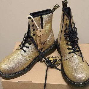 Gold Glitter Dr. Martens